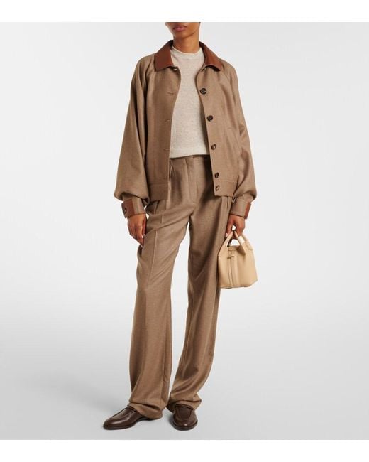 Loro Piana Natural Bale Micro Leather Tote Bag
