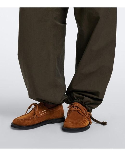 J.W. Anderson Gray Cotton-Blend Wide-Leg Pants