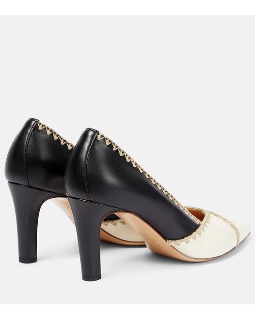 Gabriela Hearst White Aster Leather Pumps