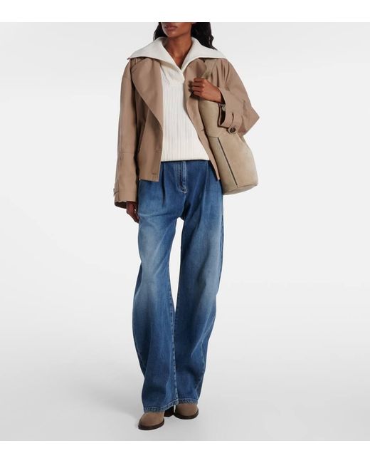 Brunello Cucinelli Brown Suede Ankle Boots