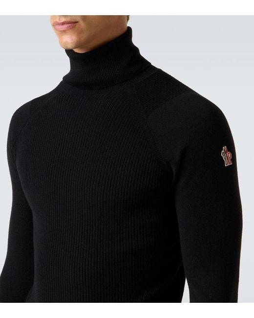 Moncler Skipullover Aus Einem Wollgemisch in Black für Herren