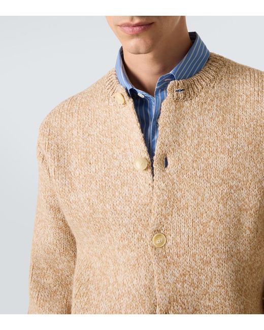 Auralee Natural Wool And Alpaca-Blend Cardigan for men