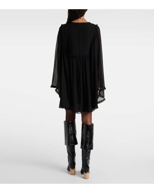 Chloé Black Silk Minidress