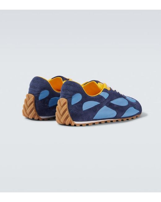 Bottega Veneta Sneakers Orbit Flash Mit Veloursleder in Blue für Herren