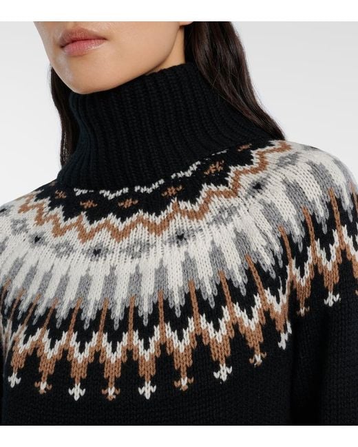 Pull Ingrid En Jacquard De Cachemire Bogner en coloris Black
