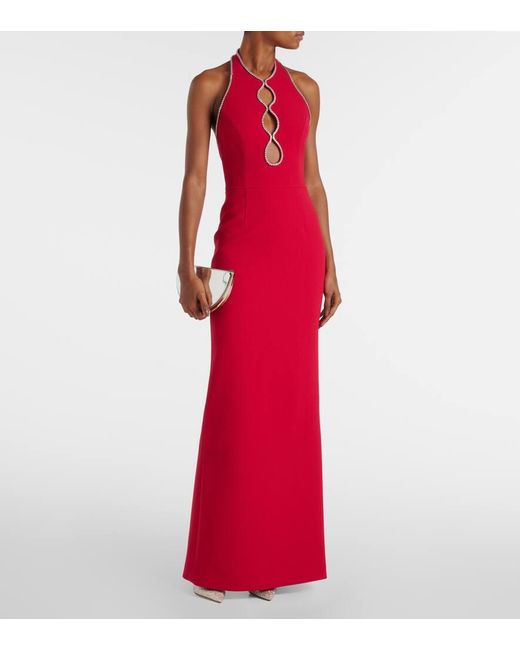 Robe Longue Akari A Ornements Rebecca Vallance en coloris Red