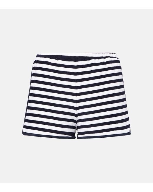 JADE Swim Blue Striped Terry Shorts