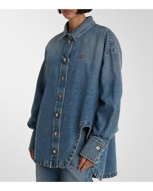 The Attico Blue Jeanshemd Diana