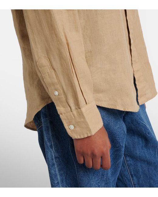 Chemise En Lin A Logo Polo Ralph Lauren en coloris Natural