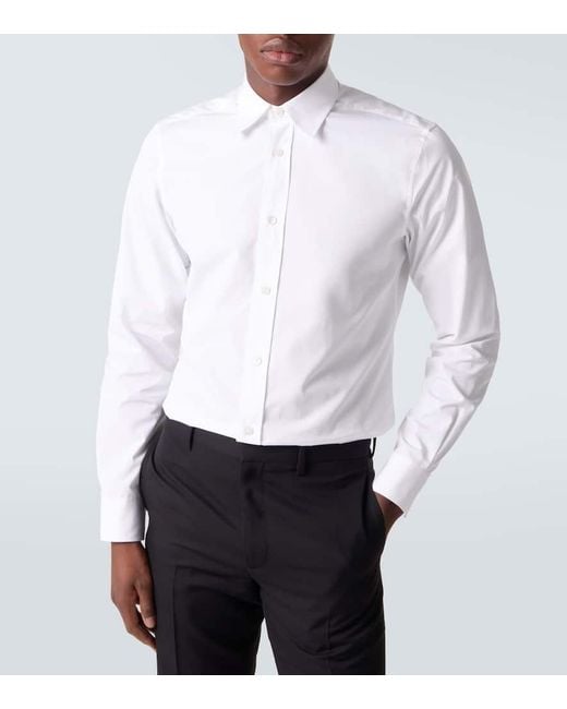 Givenchy White Cotton Poplin Shirt for men