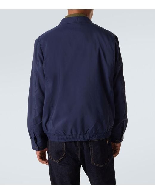 Polo Ralph Lauren Blue Technical Bomber Jacket for men