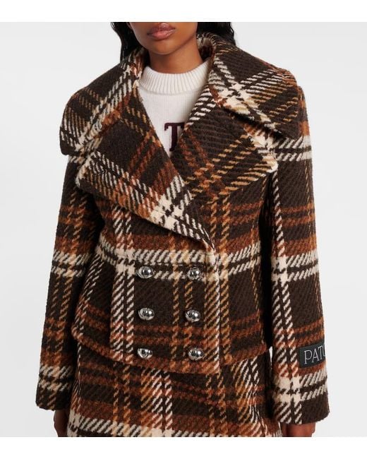 Patou Brown Jacke Aus Einem Wollgemisch