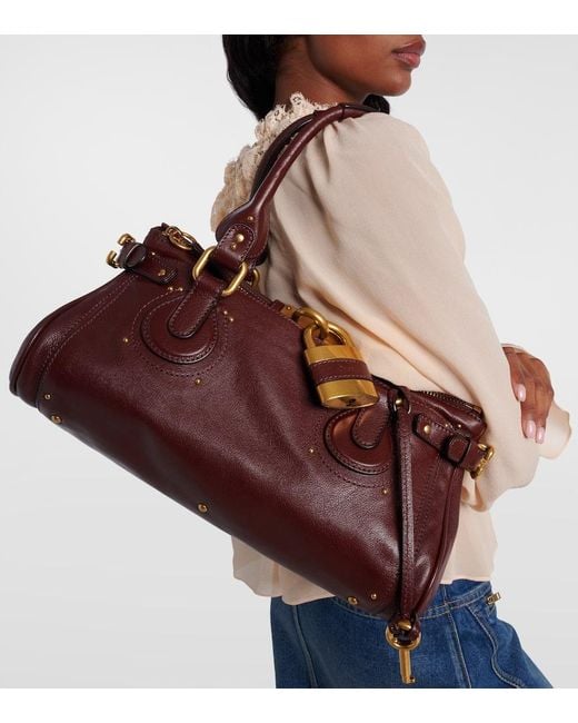 Chloé Brown Paddington Leather Shoulder Bag