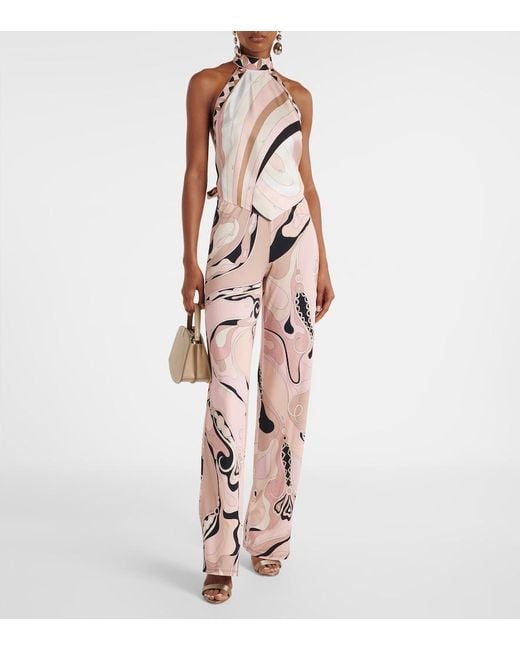 Manolo Blahnik Natural Chaos Satin Sandals