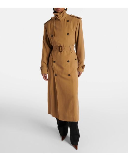 Trench-coat Saint Laurent en coloris Natural