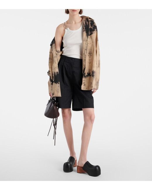 Acne White Chain-Detail Cotton Jersey Tank Top