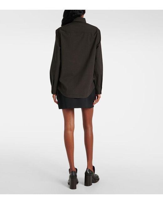 Burberry Black Wool-Blend Shirt
