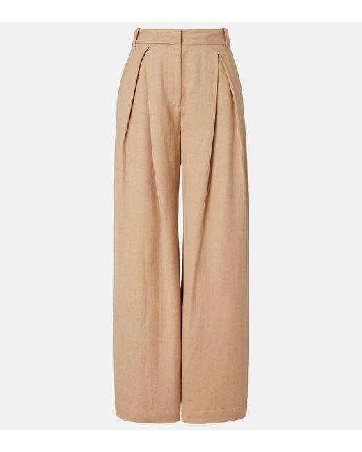 Faithfull The Brand Natural Astrid High-Rise Wide-Leg Pants