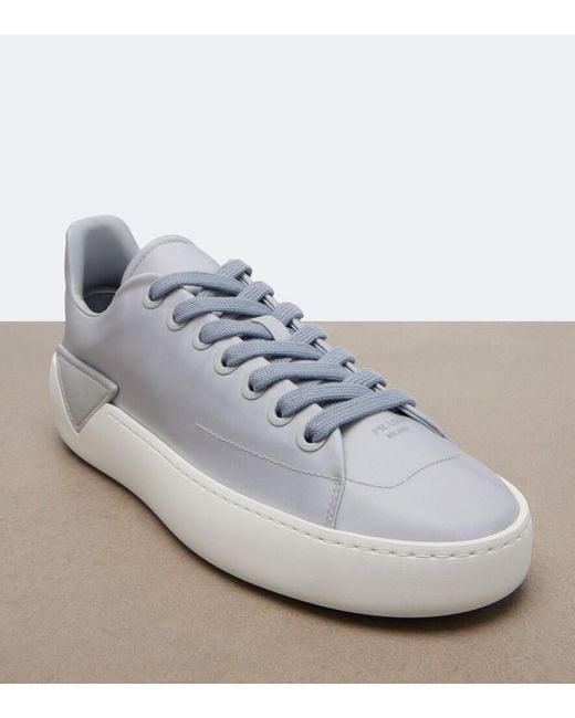 Prada White Court Re-Nylon Sneakers