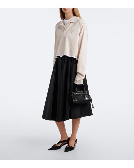 Prada Black Bonnie Small Re-Nylon Top-Handle Bag
