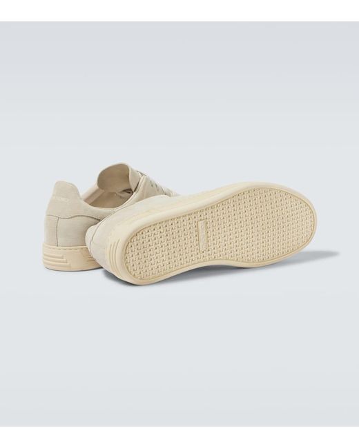 Baskets Warwick En Daim Tom Ford pour homme en coloris White