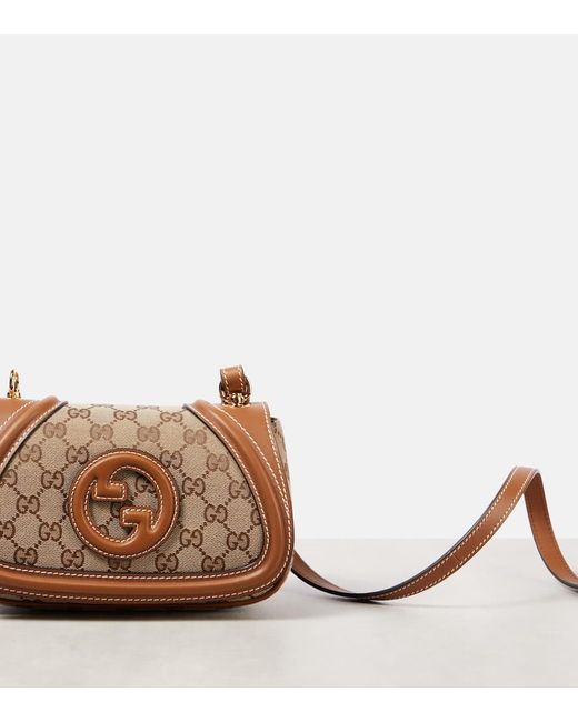 Gucci Brown Schultertasche Blondie Gg Mini