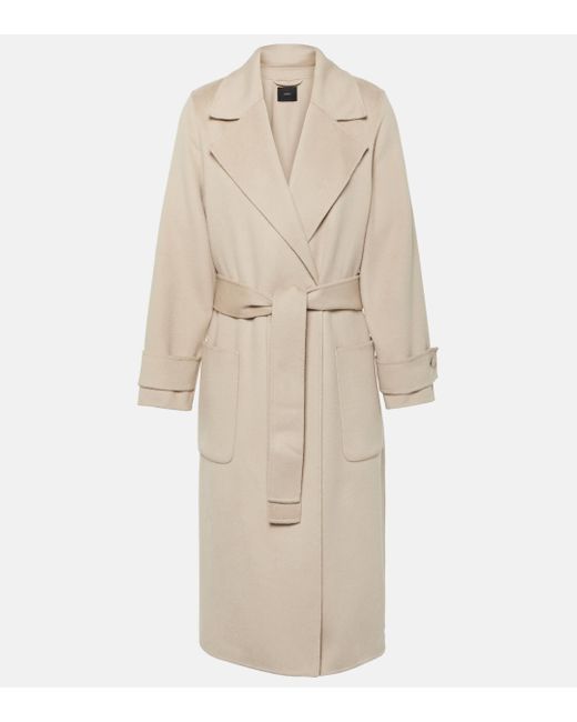 Joseph Natural Arline Wool And Cashmere Coat