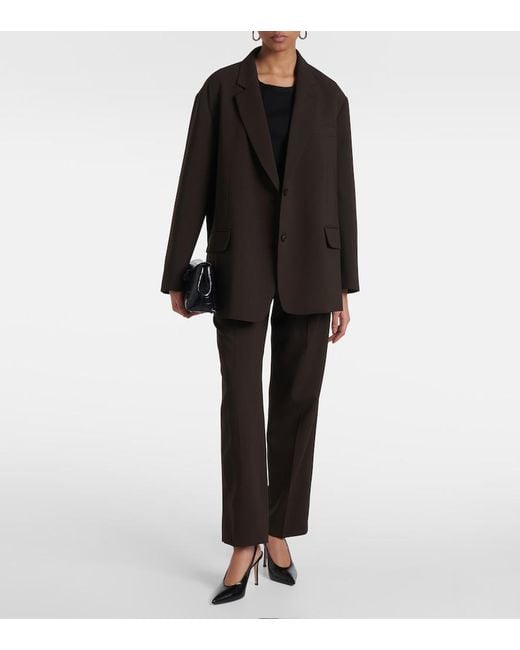 Frankie Shop Brown Bea Oversized Blazer