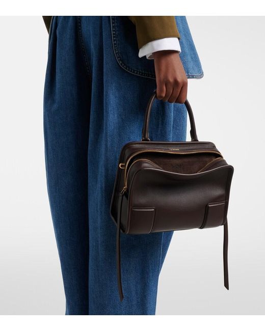 Loewe Black Amazona 180 Small Leather Top-Handle Bag
