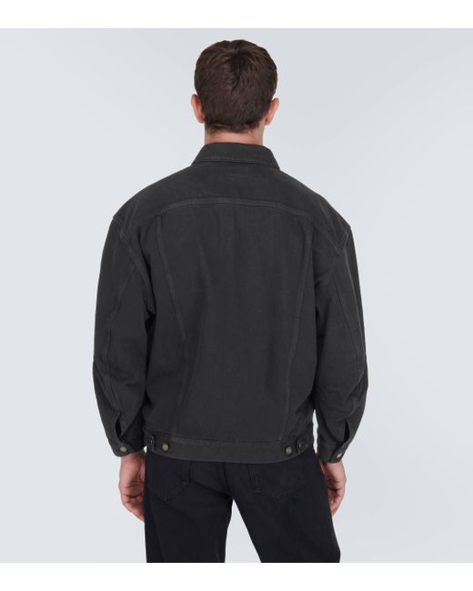 Saint Laurent Black Oversized Denim Jacket for men