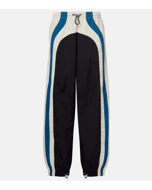 The Attico Blue Paneled Track Pants