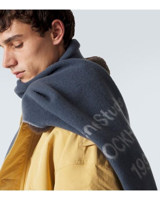 Sciarpa di Acne in Blue da Uomo