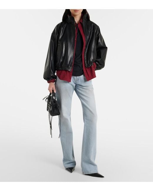 Balenciaga Black Reversible Leather Jacket