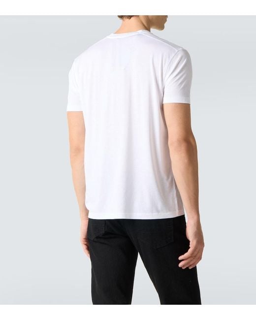 Tom Ford White Jersey T-Shirt for men