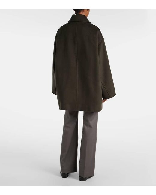 Frankie Shop Black Oversize-Cabanjacke Marian Aus Einem Wollgemisch