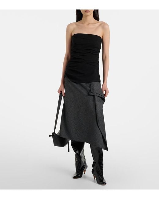 Proenza Schouler Black Uma 60 Leather Over-The-Knee Boots