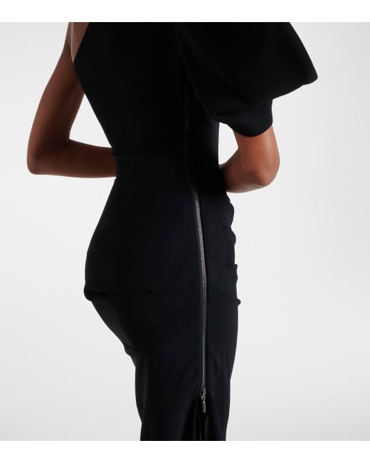 Robe longue asymetrique Darkness Maticevski en coloris Black