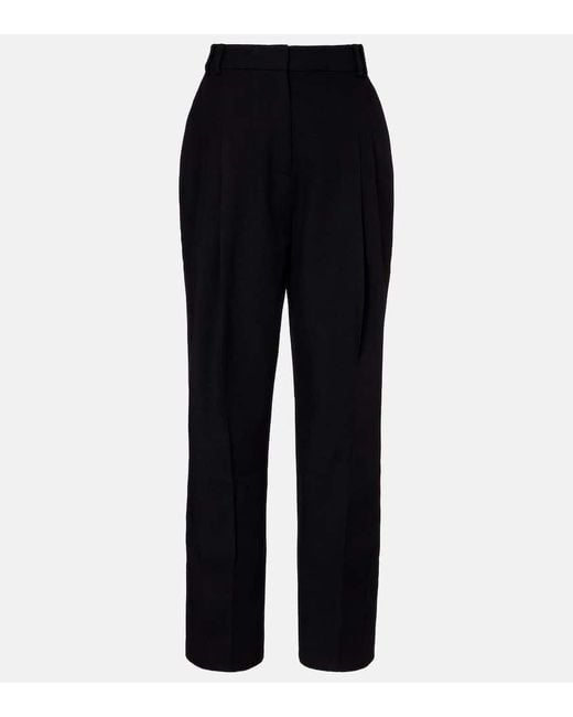 TOVE Blue Robena Virgin Wool Straight Pants