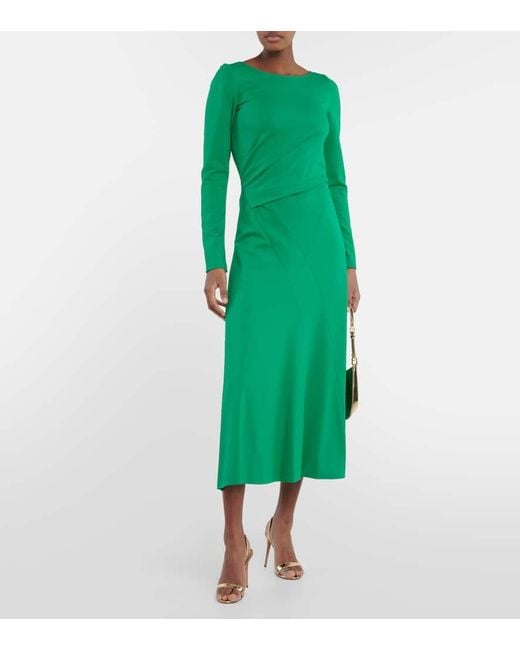 Vestido largo fruncido Dorothee Schumacher de color Green