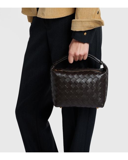 Bottega Veneta Black Tote Bag Wallace Mini Aus Leder