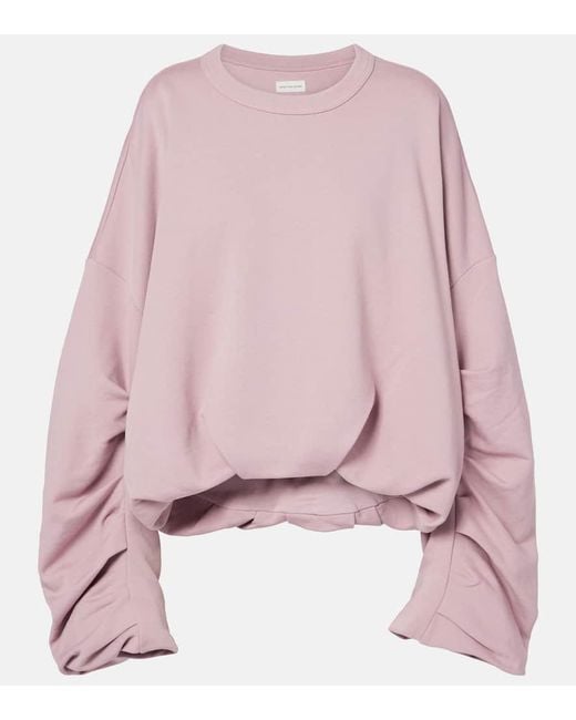Dries Van Noten Pink Sweatshirt Aus Baumwolle