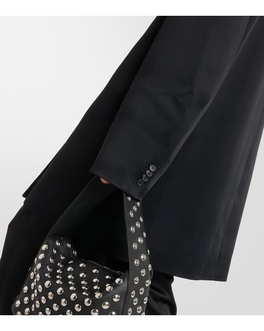 Khaite Black Ray Oversized Coat