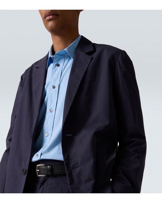 The Row Blue Albert Cotton Blazer for men
