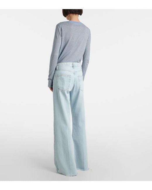 FRAME Blue The Lax Flared Jeans