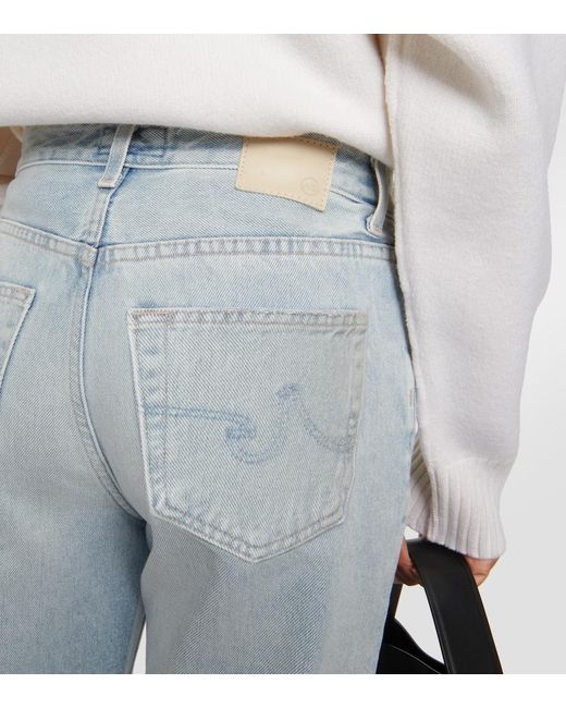 AG Jeans Blue X Emrata Clove Mid-Rise Jeans