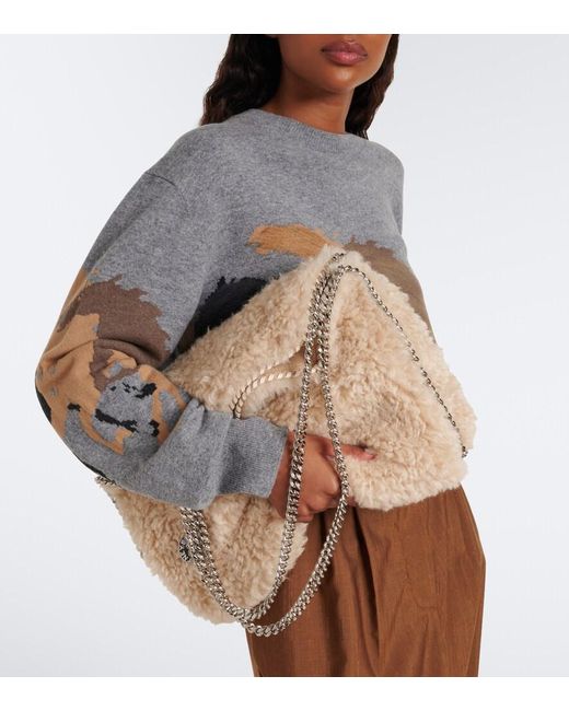 Stella McCartney Natural Falabella Medium Shoulder Bag