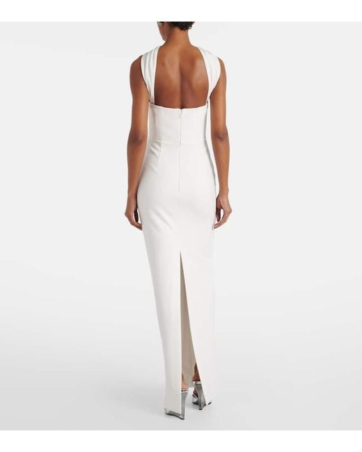 Roland Mouret White Bridal Cady Gown