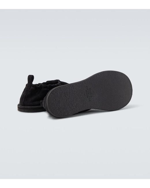 Studio Nicholson Black Korine Suede Slip-On Shoes for men