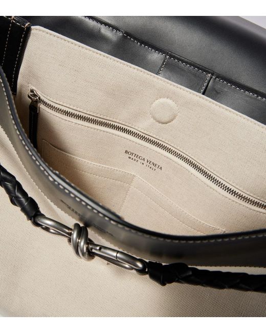 Bottega Veneta Rucksack Andiamo Large Aus Canvas Und Leder in Black für Herren