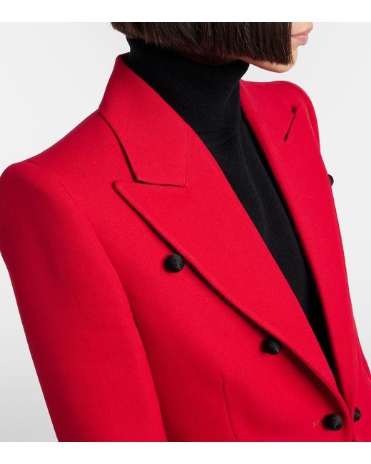 Valentino Red Virgin Wool Blazer